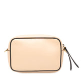 フェンディ キャム ロゴ ショルダーバッグ 8BS019 ピンクベージュ ネイビー レザー レディース FENDI 【中古】